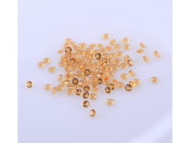citrine round cut 3MM