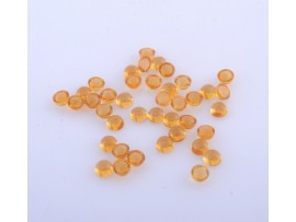 Citrine round cabs 6x6mm