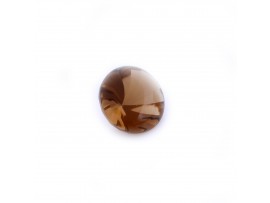 Smoky quartz Round Buff Top 12MM