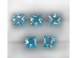 Sky Blue Topaz Square princess cut 6x6mm