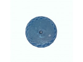 Sky Blue Topaz Balls Faceted  Half Drill 14mm