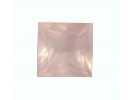 Rose  Quartz princess cut square shape 14x14mm