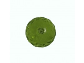 Peridot Balls Faceted half drill  6x6mm