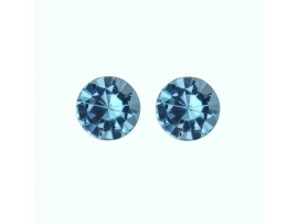 Sky Blue Topaz diamond Cut Round  12x12mm