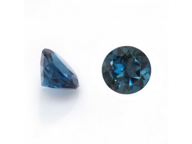 London Blue Topaz Faceted Round Cut 8x8mm