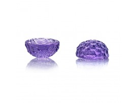 AMETHYST ROUND CARVEN CUT  11x11mm