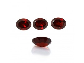 Mozambique Garnet Oval Faceted Cut 8x10mm