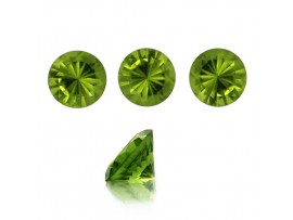 Peridot Faceted Round Cut  8x8mm