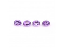 Amethyst Oval faceted 6x8mm