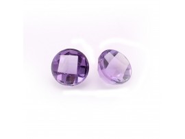 Amethyst round rose cut 10mm