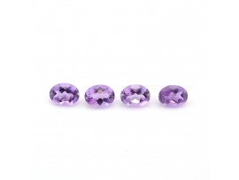 Amethyst Oval faceted 6x8mm