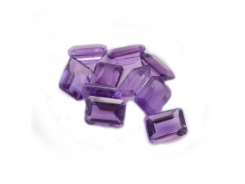 Amethyst Octogan Faceted 7X5 MM