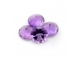 Amethyst Round Cut  7 MM