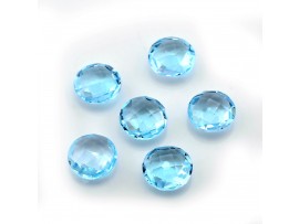 Sky Blue Topaz Round Briolettes 8mm