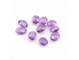 Amethyst Oval Briolettes Cut 6x8mm