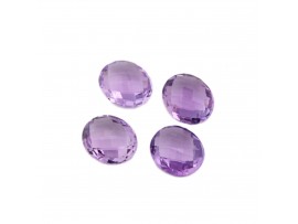Amethyst Oval Faceted Briolettes Cut 12x14mm