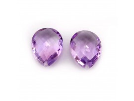 Amethyst Pears Briolettes Cutting 15x20mm