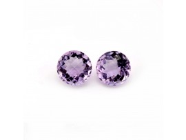 Amethyst Round checker 15x15mm